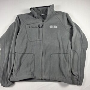 Columbia Gray Fleece Jacket St Marys St VincentLogo Full Zip Women's Small